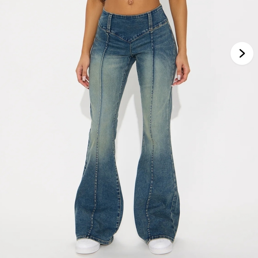 Fashion Nova Denim Flare Jeans